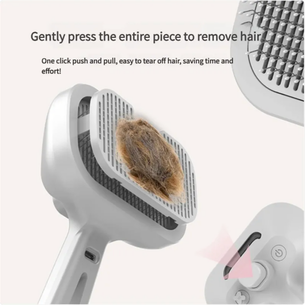 Chevaroo 3-in-1 Self-Cleaning Steam Pet Brush