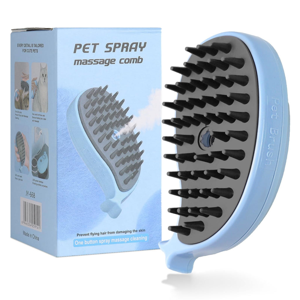 Cat Steam Brush for Shedding 3 in 1