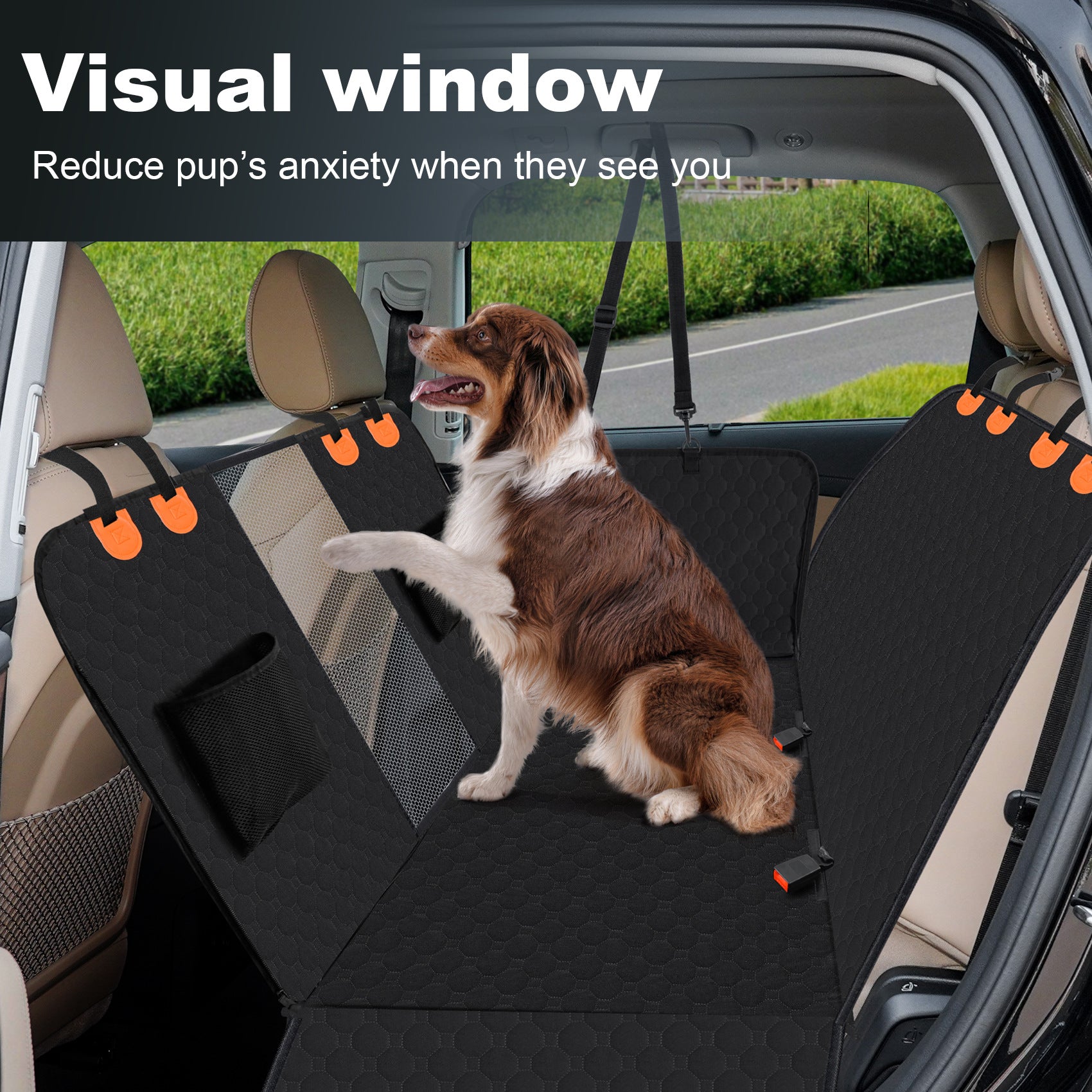 Pet Car Seat Detachable Rear-Seat Pet Mat For Cars