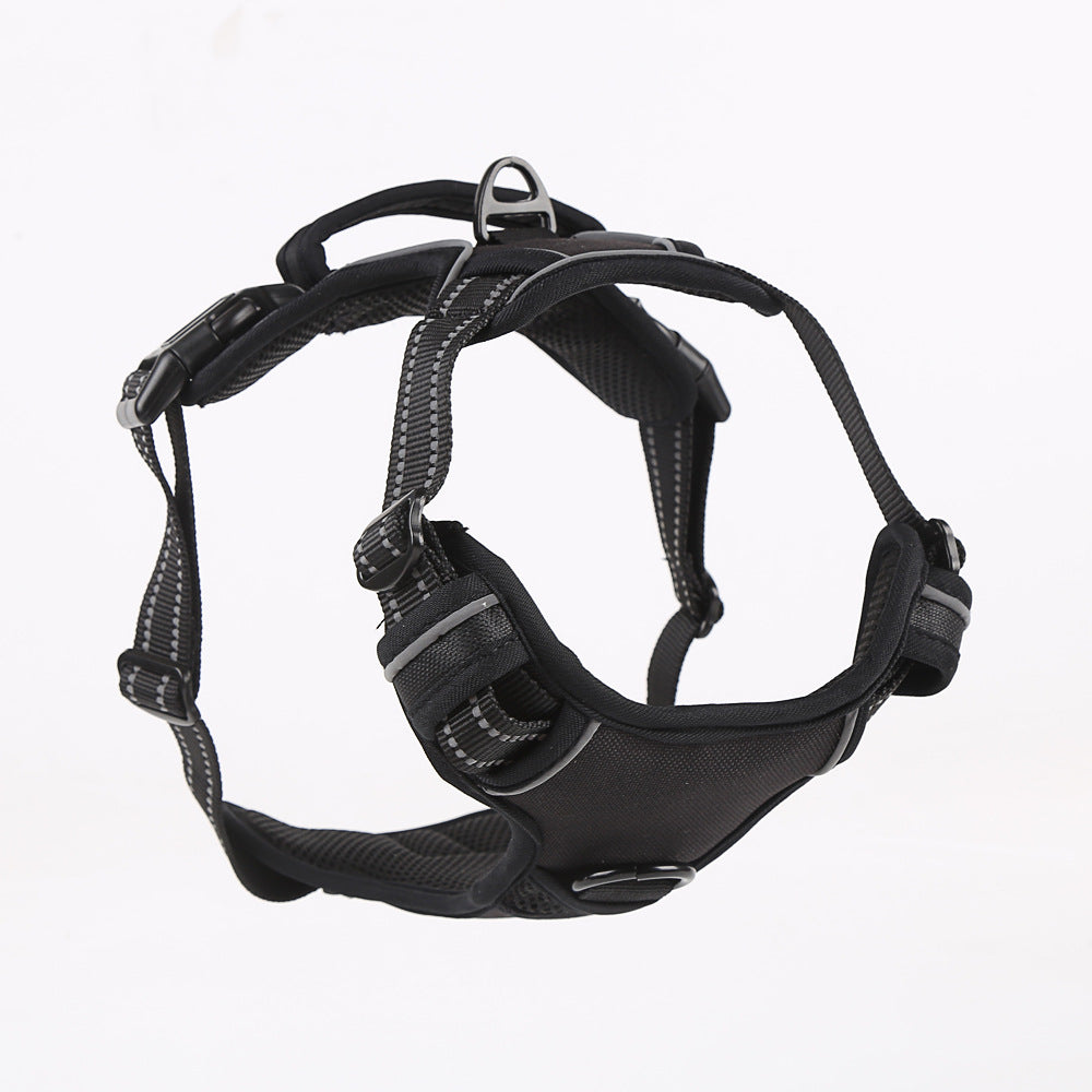 Universal Reflective Vest-style Dog Leash and Harness