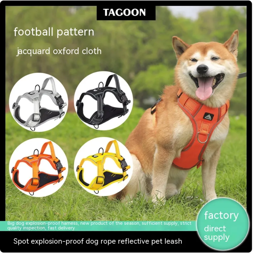 Reflective Dog Harness with Leash
